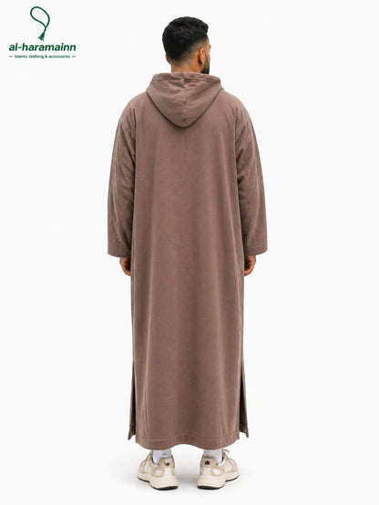 Morrocan Djellaba Premium Wool (Chocolate Brown)