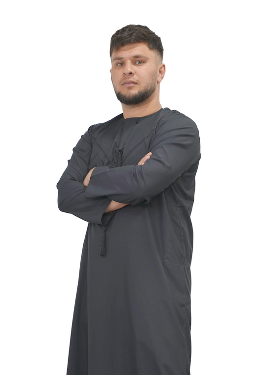 Pastel Black Thobe