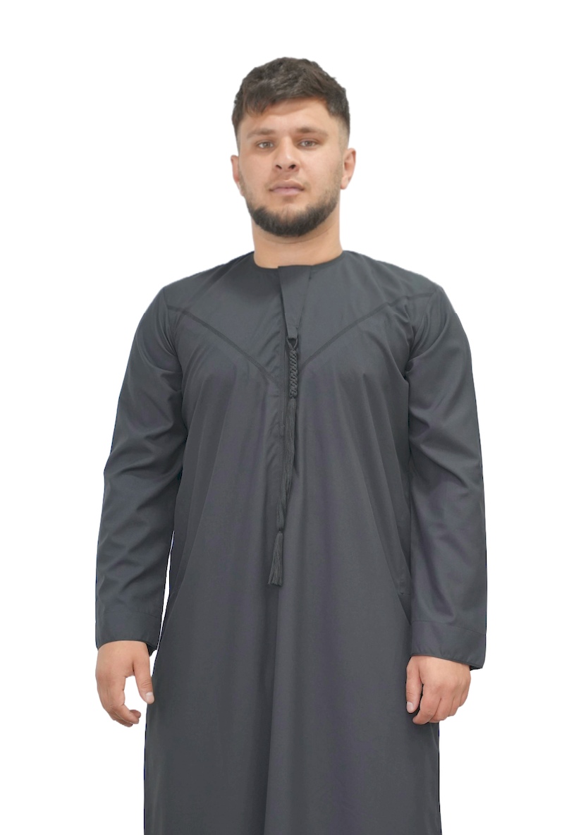 Pastel Black Thobe