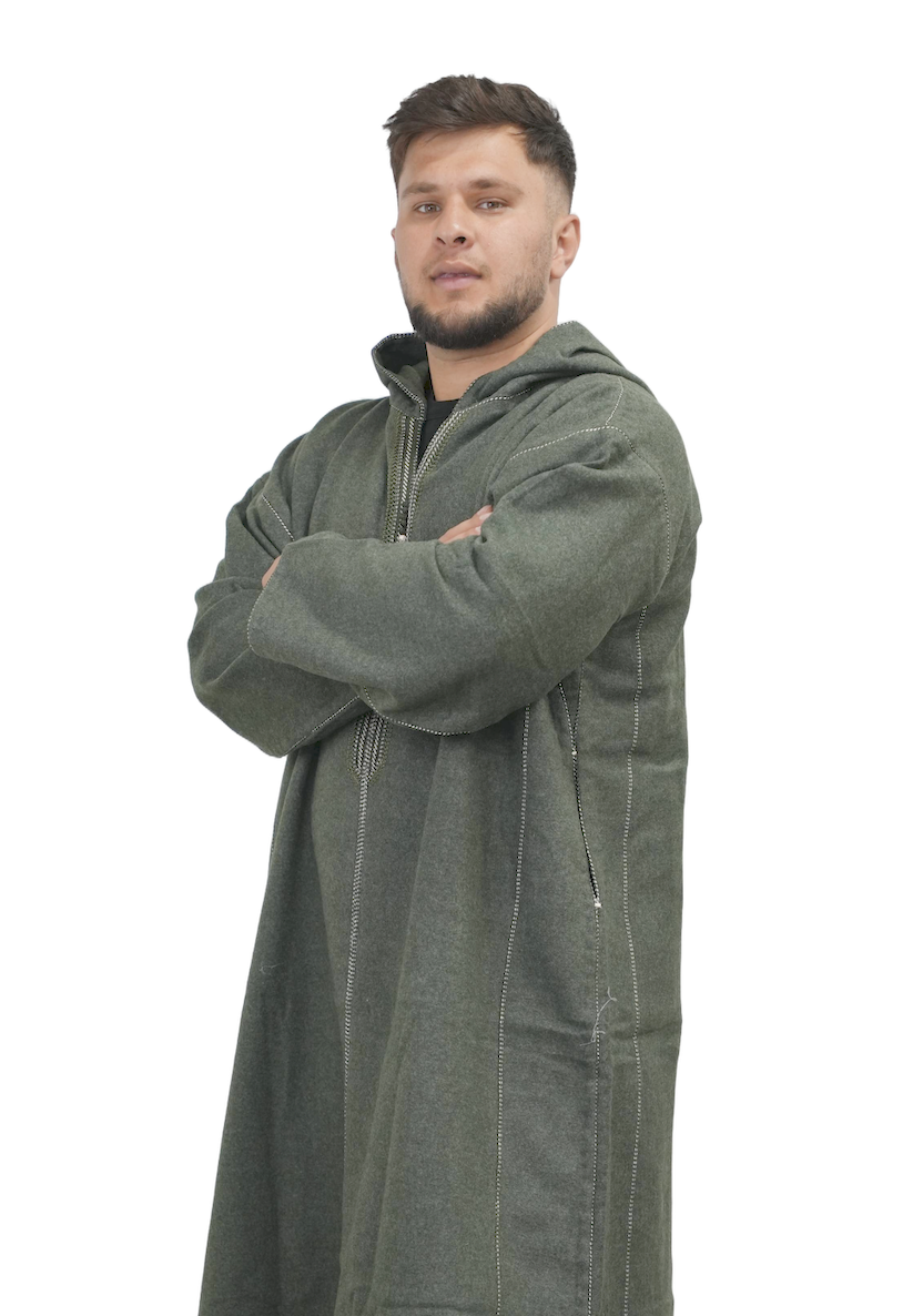 Green Suade Djellaba