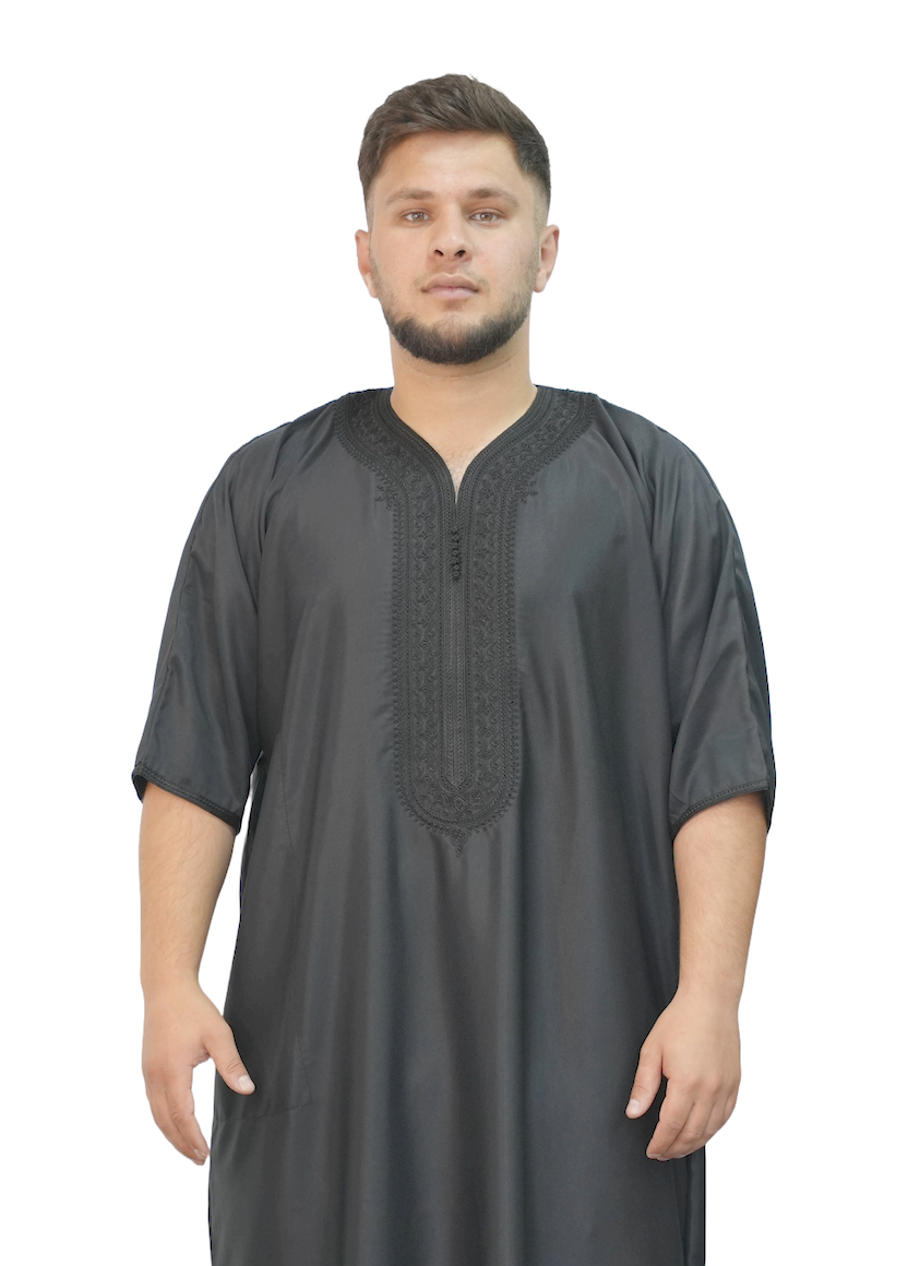 Black Silk Thobe