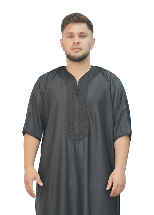 Black Silk Thobe