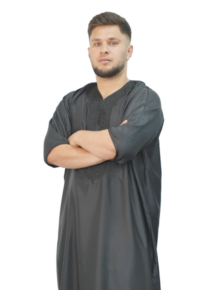 Black Silk Thobe
