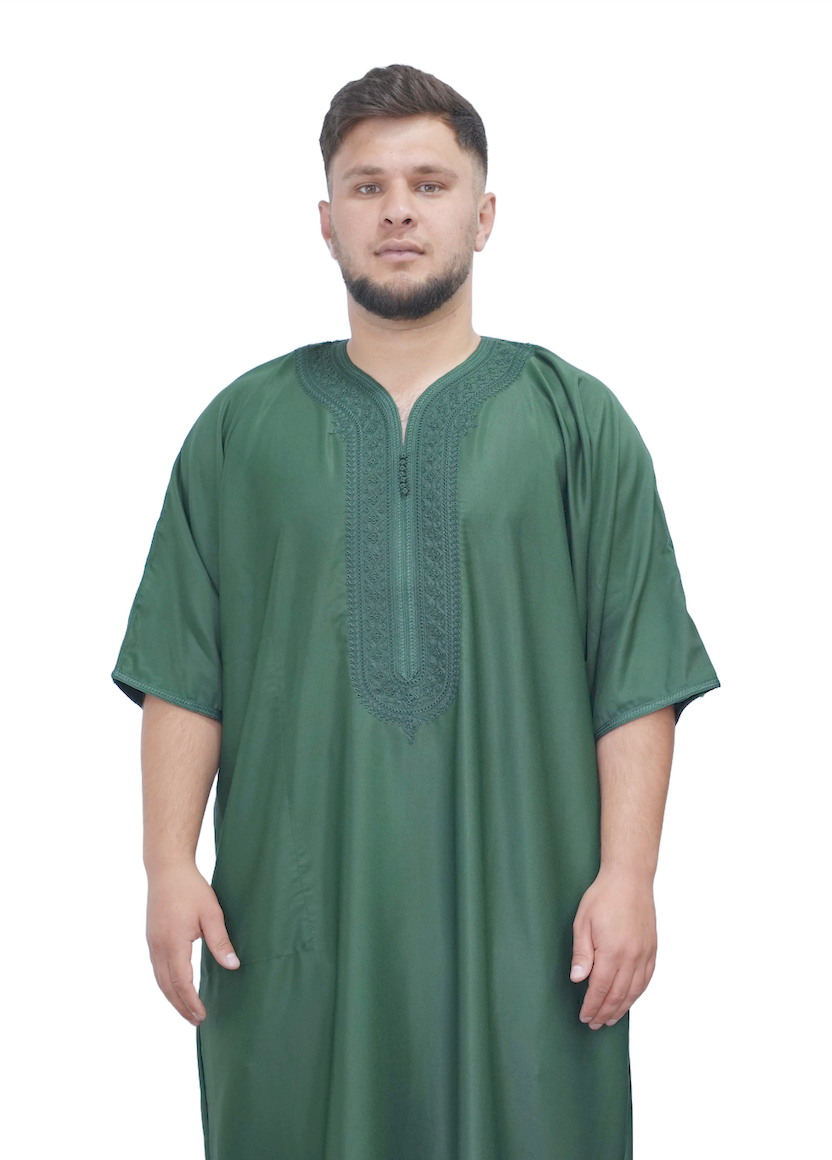 Green Silk Thobe