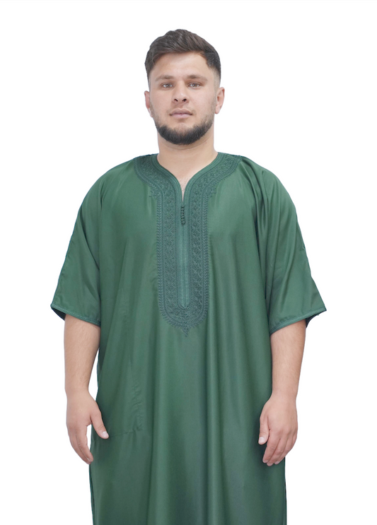 Green Silk Thobe