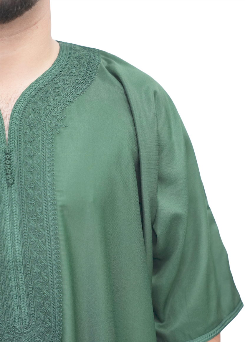 Green Silk Thobe