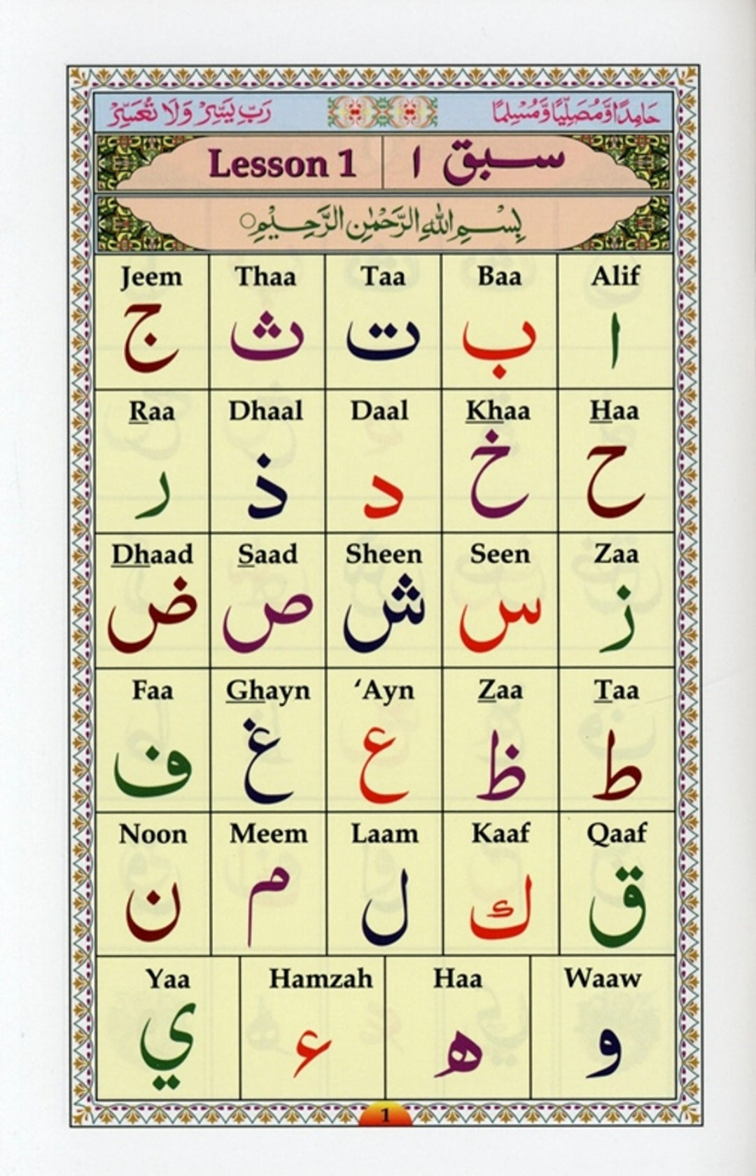 Ahsan Al-Qawa'id Qaida / Qaidah