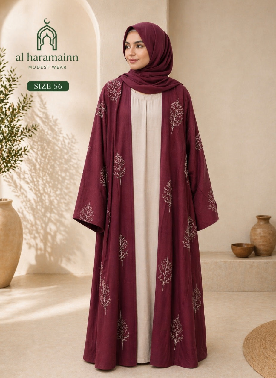 3 Piece Open Abaya