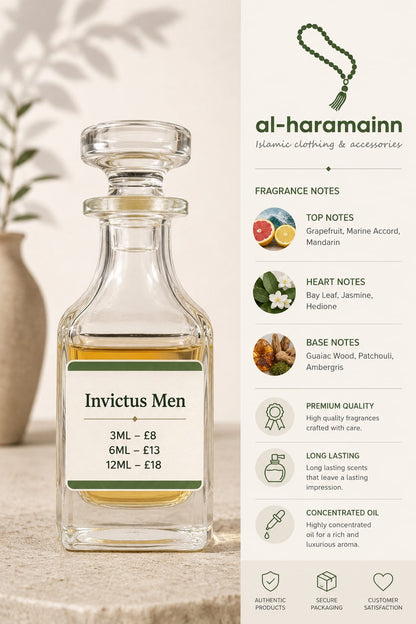 INVICTUS MEN Premium Attar Collection | 3ML | 6ML | 12ML