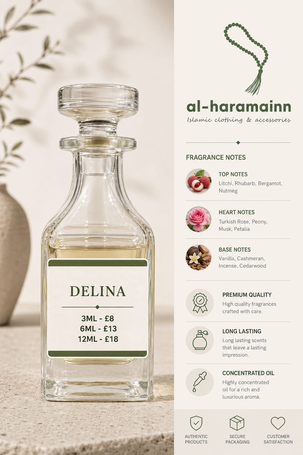 DELINA Premium Attar Collection | 3ML | 6ML | 12ML