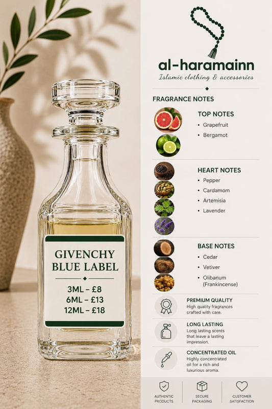 GIVENCHY BLUE LABEL Premium Attar Collection | 3ML | 6ML | 12ML