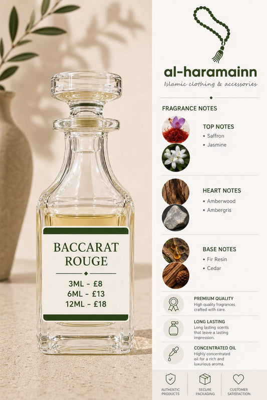 BACCARAT ROUGE Premium Attar Collection | 3ML | 6ML | 12ML