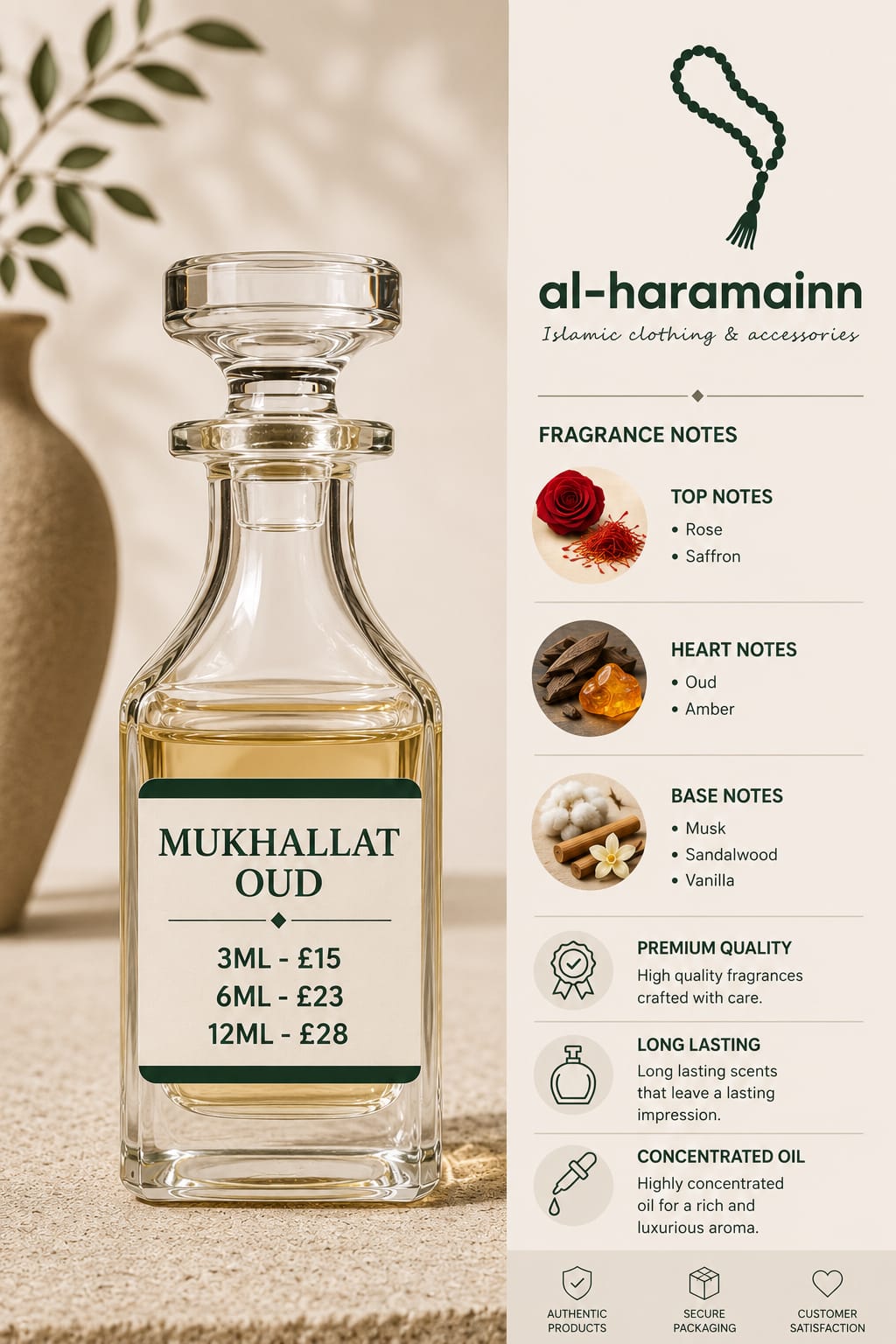 MUKHAALAT OUD Premium Attar Collection | 3ML | 6ML | 12ML