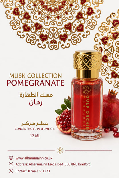 Musk Tahara Pomegranate Perfume Oil 12ml By Gulf Orchid