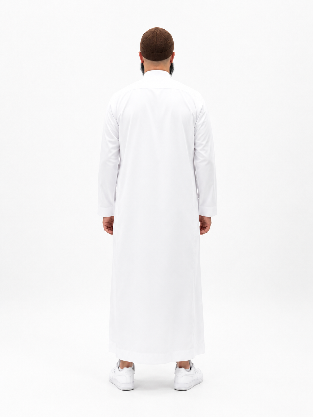 White Collar Daffah Saudi Thobe / Jubbah