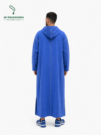 Morrocan Djellaba Premium Wool (Denim Blue)