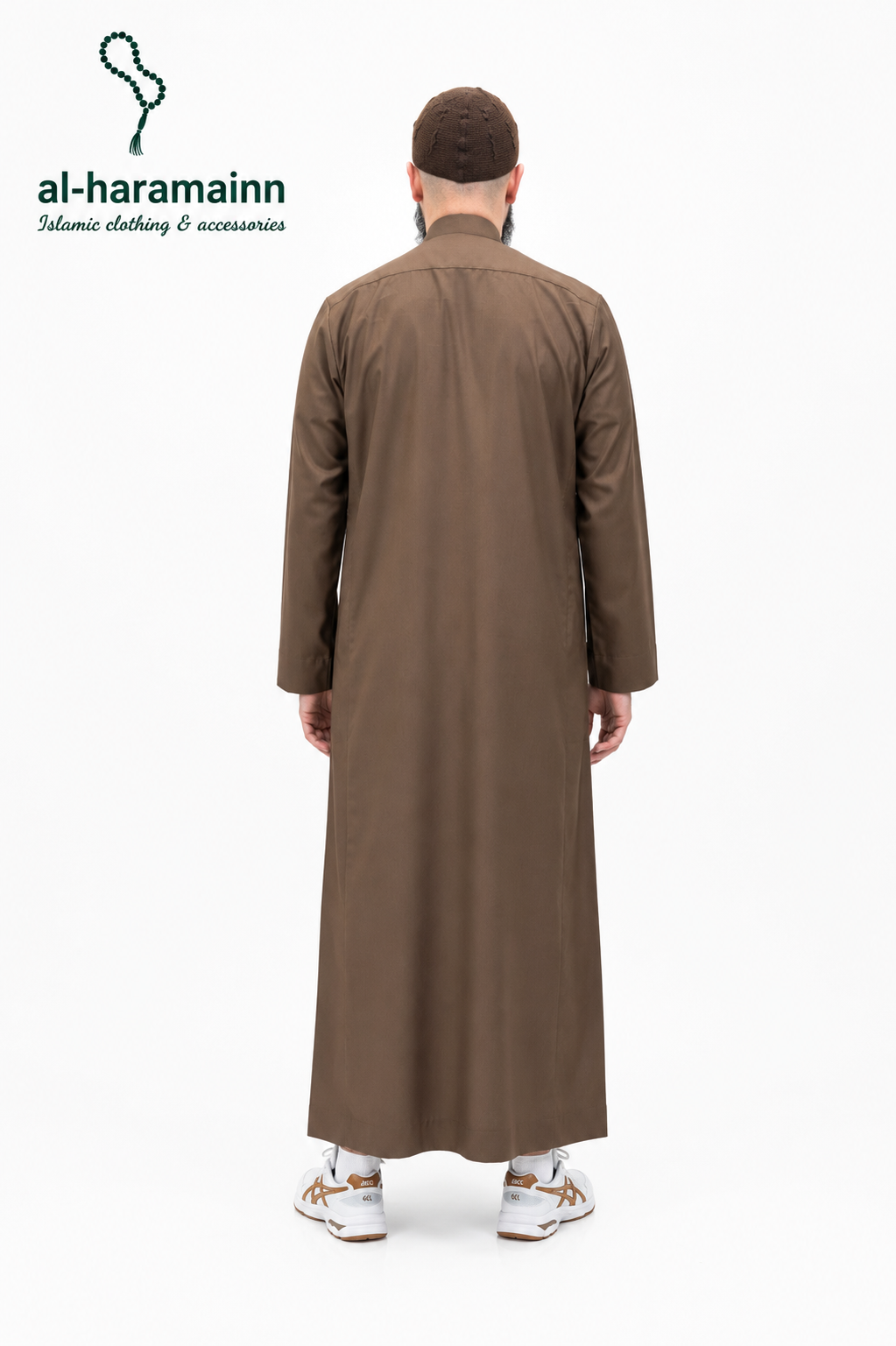 Brown Collar Daffah Saudi Thobe / Jubbah
