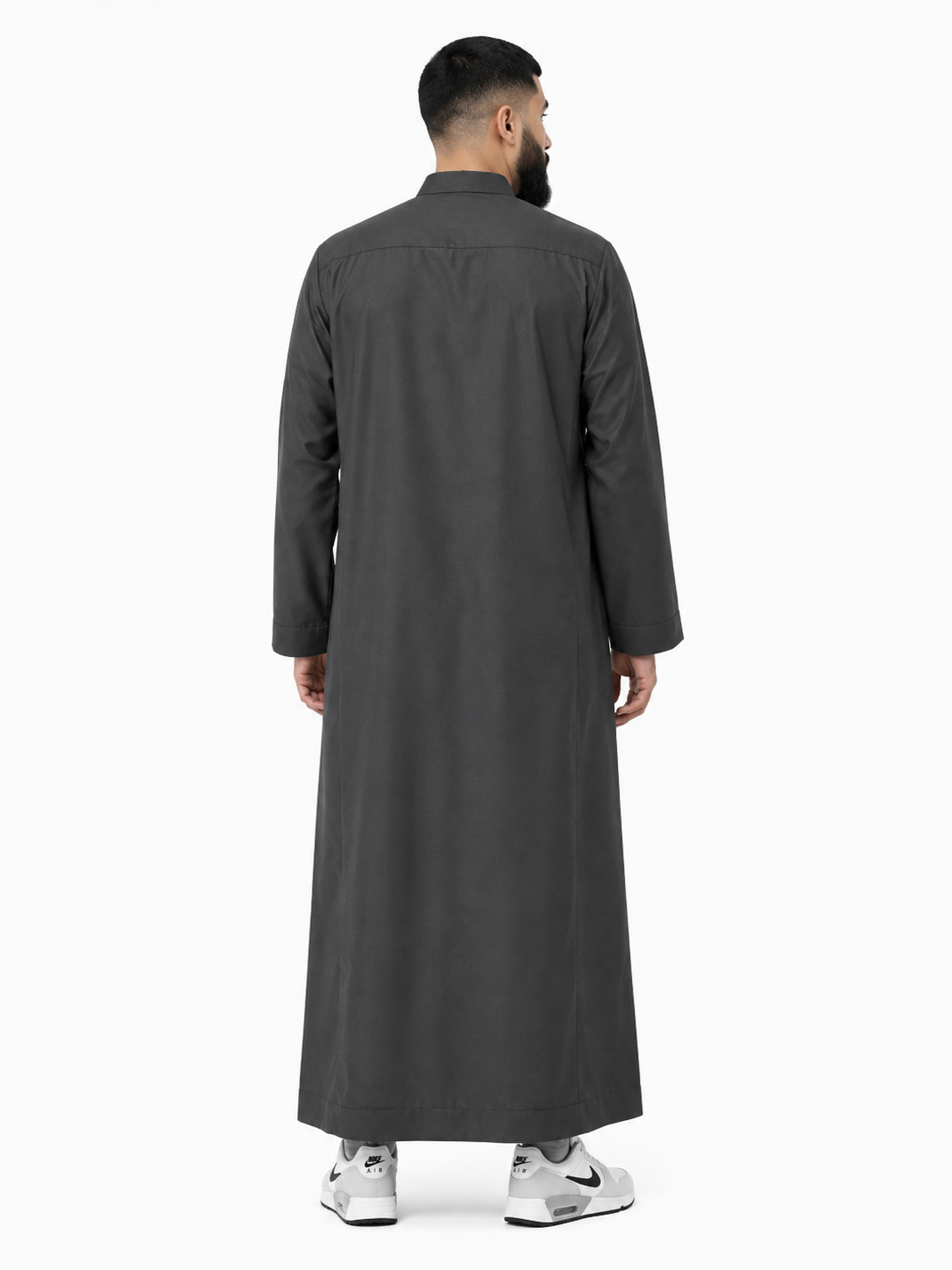 Black Collar Daffah Saudi Thobe / Jubbah