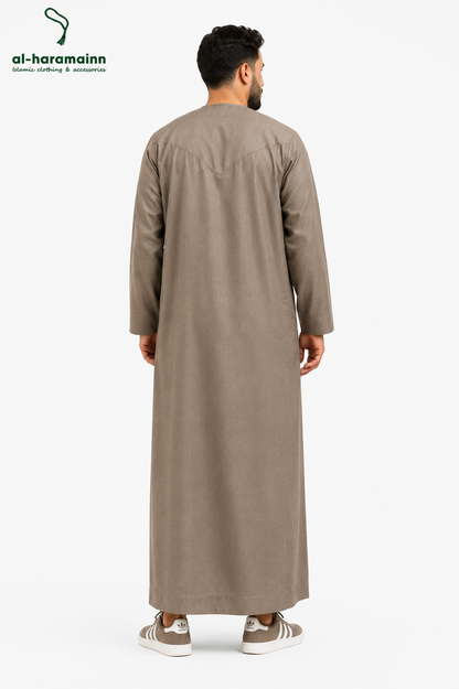 Stone Taupe Thobe / Jubbah