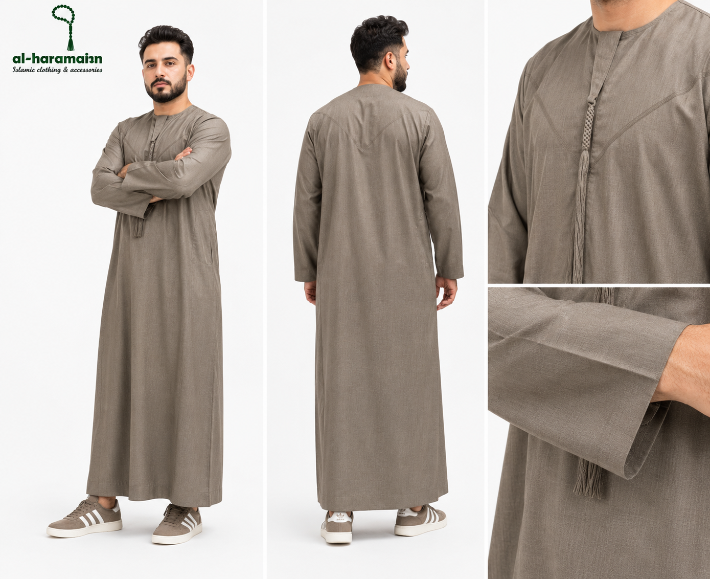 Stone Taupe Thobe / Jubbah