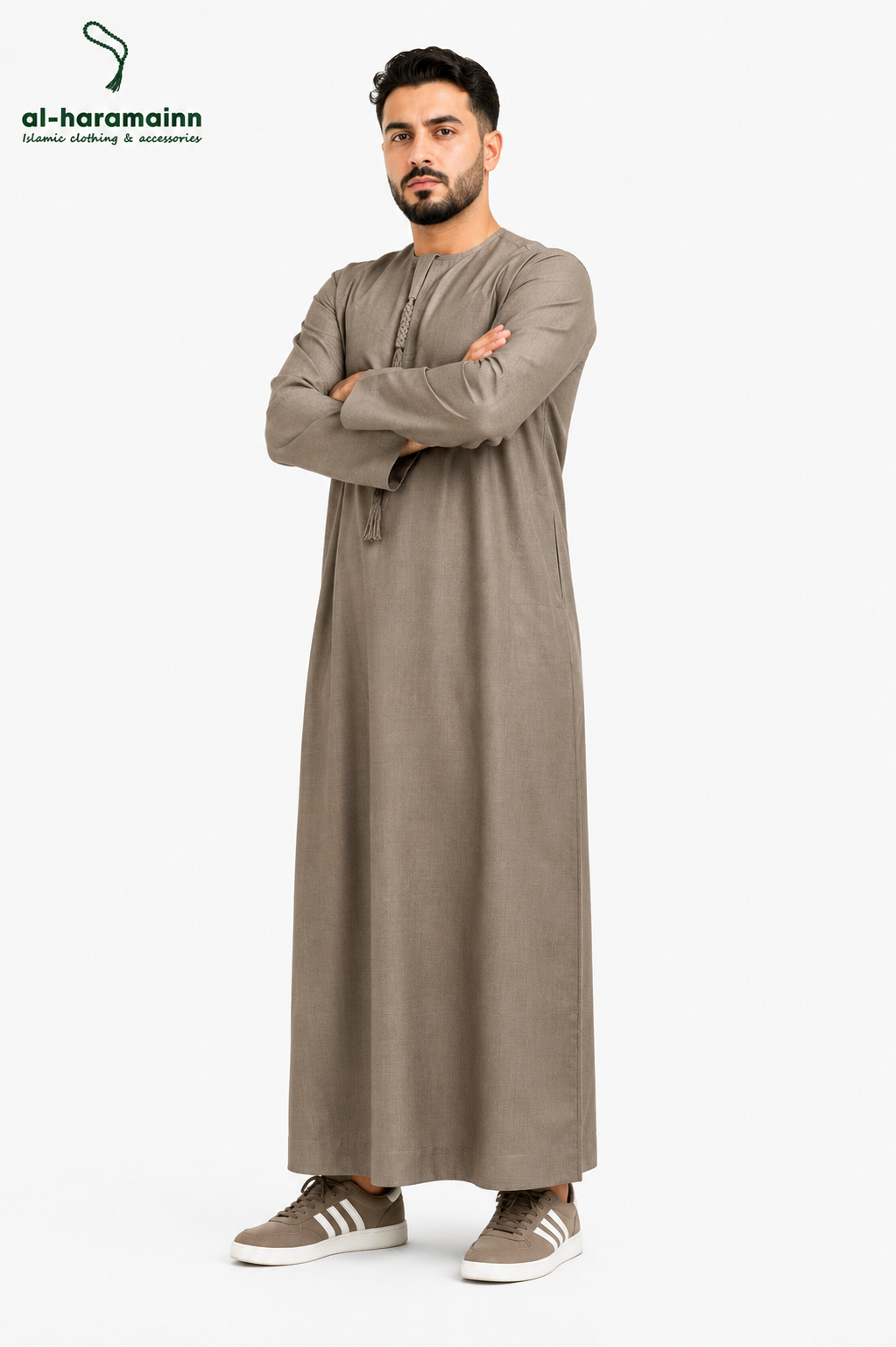 Stone Taupe Thobe / Jubbah