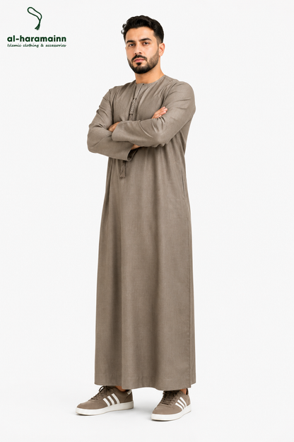 Stone Taupe Thobe / Jubbah