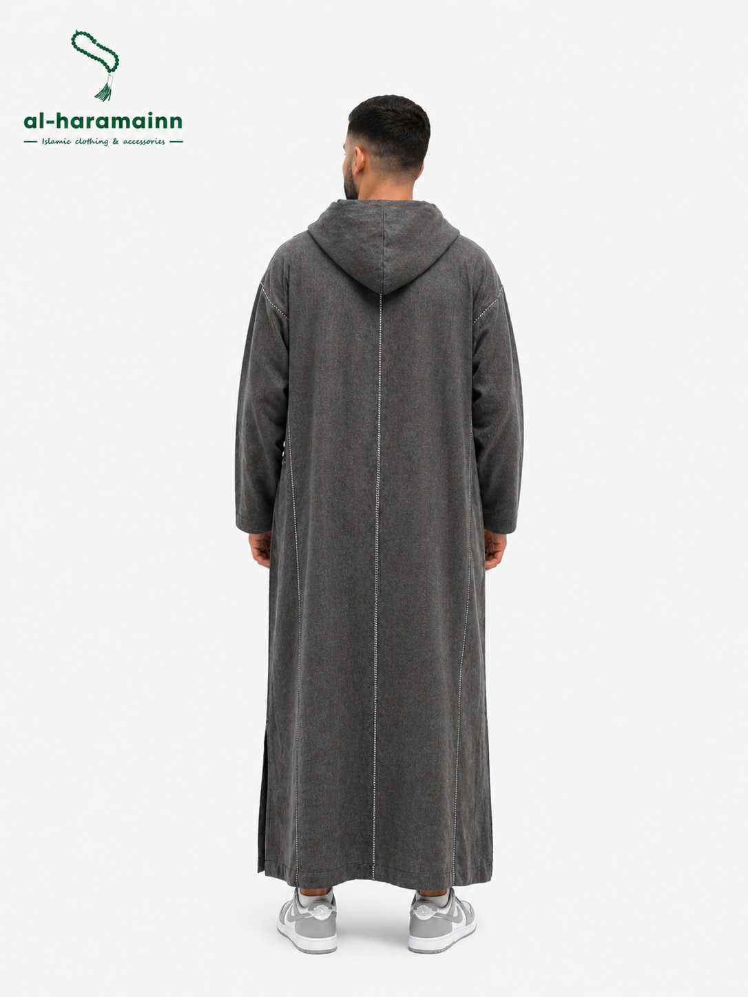 Morrocan Djellaba Premium Wool (Dark Grey)