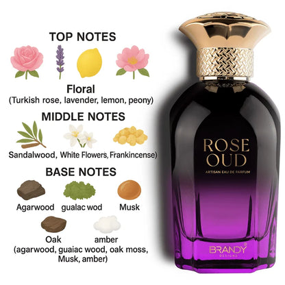 Rose Oud Eau De Parfum For Unisex – 100ml